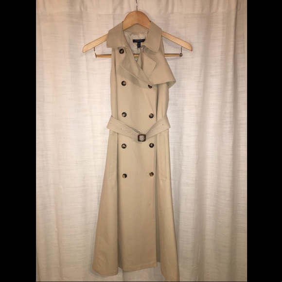 Burberry Jackets & Blazers - Burberry Trench Coat Sleeveless Beige